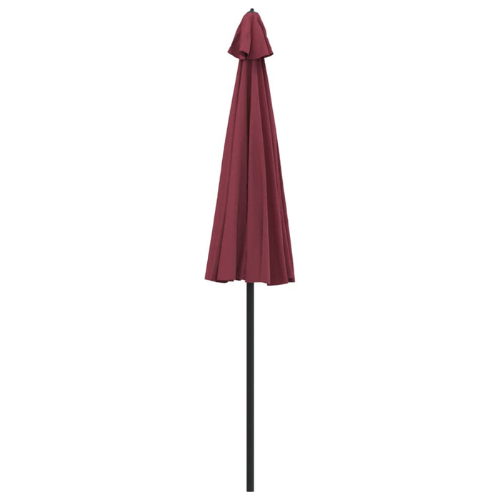 Umbrelă soare de exterior, stâlp aluminiu, roșu bordo, 270 cm - WALTI WALTI