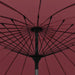 Umbrelă soare de exterior, stâlp aluminiu, roșu bordo, 270 cm - WALTI WALTI