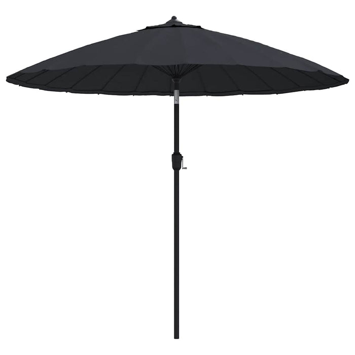 Umbrelă de soare de exterior, stâlp aluminiu, negru, 270 cm - WALTI WALTI