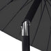 Umbrelă de soare de exterior, stâlp aluminiu, negru, 270 cm - WALTI WALTI
