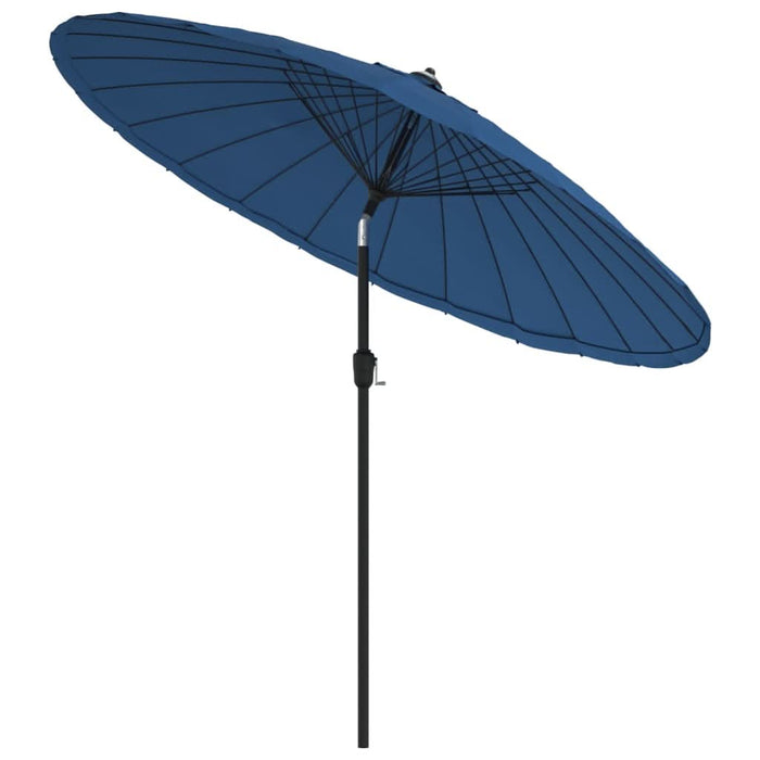 Umbrelă de soare de exterior, stâlp aluminiu, azuriu, 270 cm - WALTI WALTI