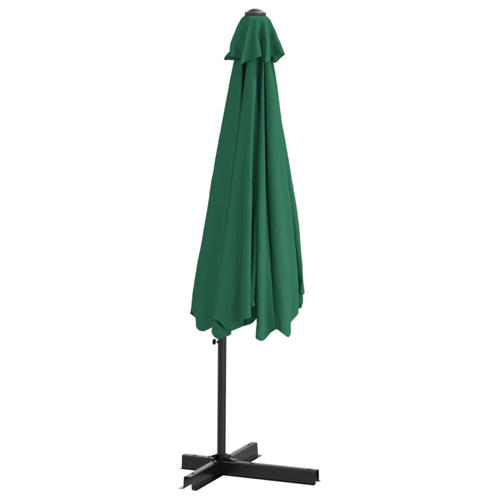Umbrelă de soare de exterior cu stâlp din oțel, verde, 300 cm - WALTI WALTI
