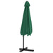 Umbrelă de soare de exterior cu stâlp din oțel, verde, 300 cm - WALTI WALTI