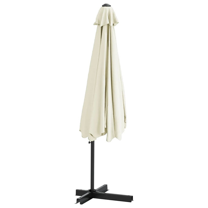 Umbrelă soare de exterior cu stâlp din oțel, alb nisipiu 300 cm - WALTI WALTI