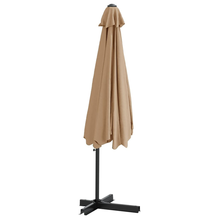 Umbrelă de soare de exterior, stâlp din oțel, gri taupe, 300 cm - WALTI WALTI