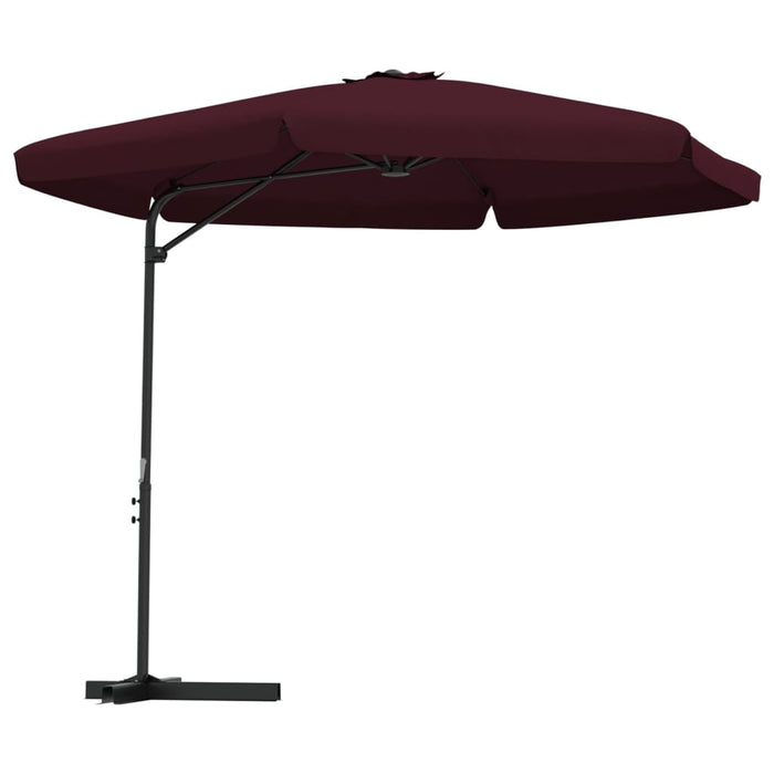 Umbrelă de soare exterior, stâlp din oțel, 300 cm, roșu bordo - WALTI WALTI