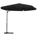 Umbrelă de soare de exterior cu stâlp din oțel, negru, 300 cm - WALTI WALTI