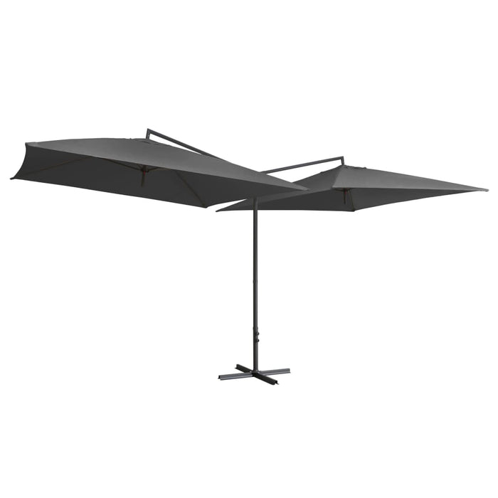 Umbrelă de soare cu stâlp din oțel, antracit, 250x250 cm - WALTI WALTI