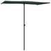 Umbrelă de soare de exterior, stâlp aluminiu, verde, 180x110 cm - WALTI WALTI