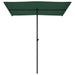 Umbrelă de soare de exterior, stâlp aluminiu, verde, 180x110 cm - WALTI WALTI