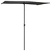 Umbrelă de soare exterior, stâlp aluminiu, antracit, 180x110 cm - WALTI WALTI