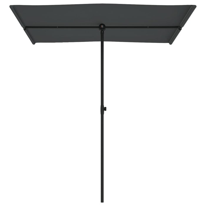 Umbrelă de soare exterior, stâlp aluminiu, antracit, 180x110 cm - WALTI WALTI