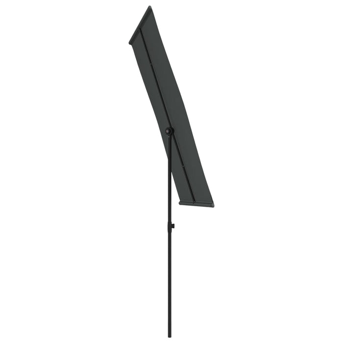 Umbrelă de soare exterior, stâlp aluminiu, antracit, 180x110 cm - WALTI WALTI