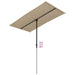 Umbrelă soare de exterior, stâlp aluminiu, gri taupe 180x110 cm - WALTI WALTI