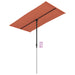 Umbrelă de soare exterior cu stâlp aluminiu cărămiziu 180x110cm - WALTI WALTI