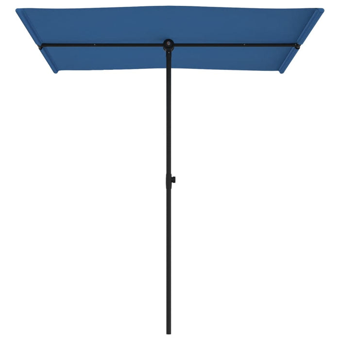 Umbrelă soare exterior stâlp aluminiu albastru azur 180x110cm - WALTI WALTI