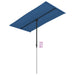 Umbrelă soare exterior stâlp aluminiu albastru azur 180x110cm - WALTI WALTI