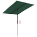 Umbrelă de soare de exterior, stâlp aluminiu, verde, 2 x 1,5 cm - WALTI WALTI