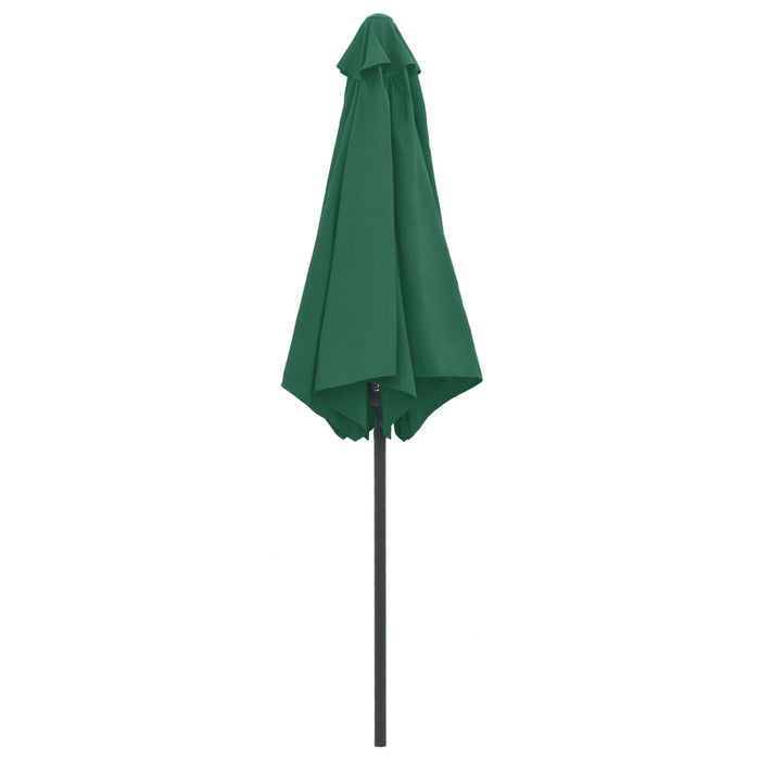 Umbrelă de soare cu stâlp aluminiu, verde, 270 x 246 cm - WALTI WALTI