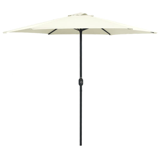 Umbrelă de soare cu stâlp aluminiu, alb nisipiu, 270 x 246 cm - WALTI WALTI