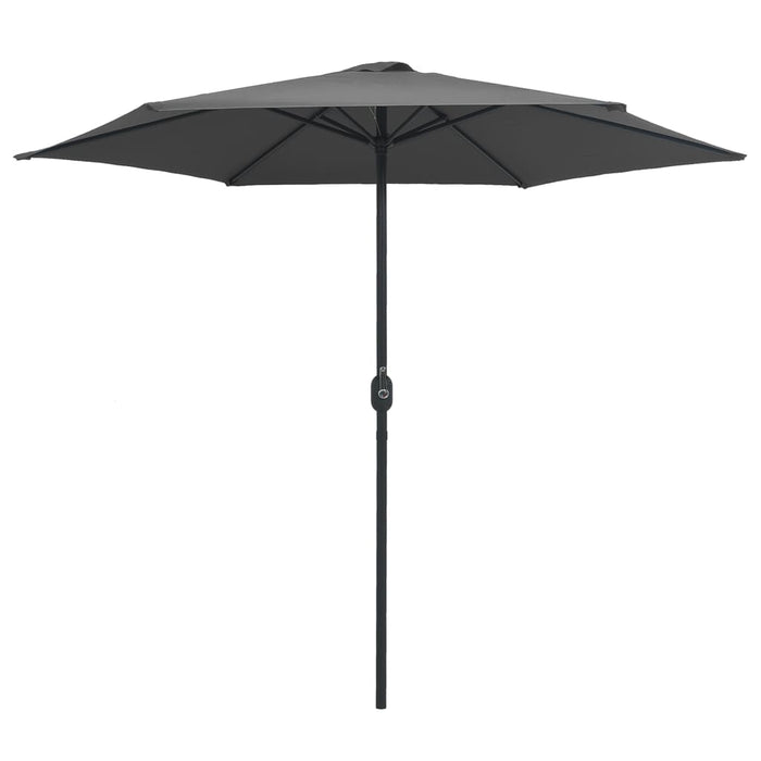 Umbrelă de soare cu stâlp aluminiu, antracit, 270 x 246 cm - WALTI WALTI