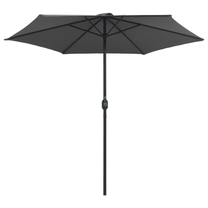 Umbrelă de soare cu stâlp aluminiu, antracit, 270 x 246 cm - WALTI WALTI