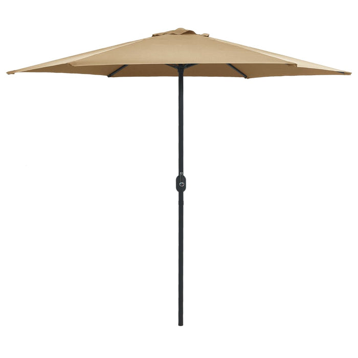 Umbrelă de soare cu stâlp aluminiu, gri taupe, 270 x 246 cm - WALTI WALTI