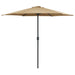 Umbrelă de soare cu stâlp aluminiu, gri taupe, 270 x 246 cm - WALTI WALTI