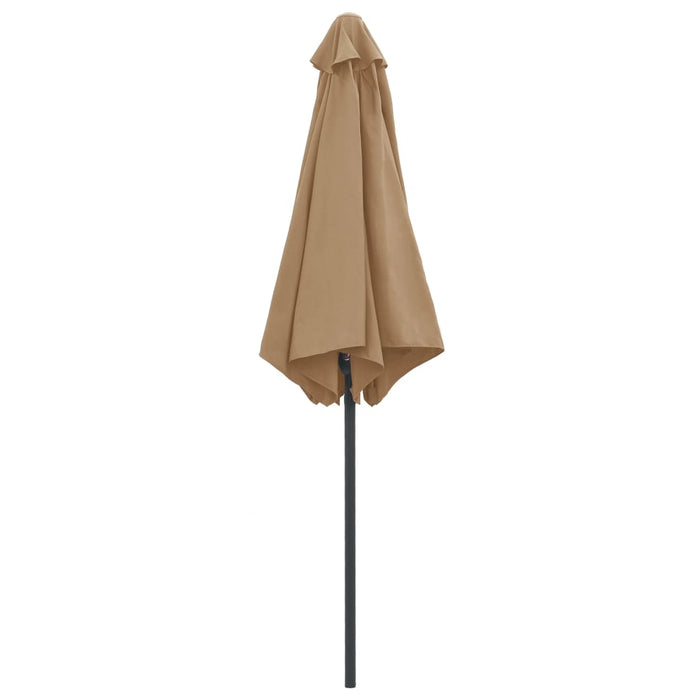 Umbrelă de soare cu stâlp aluminiu, gri taupe, 270 x 246 cm - WALTI WALTI