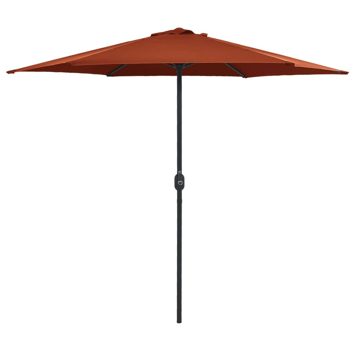 Umbrelă de soare cu stâlp aluminiu, cărămiziu, 270 x 246 cm - WALTI WALTI