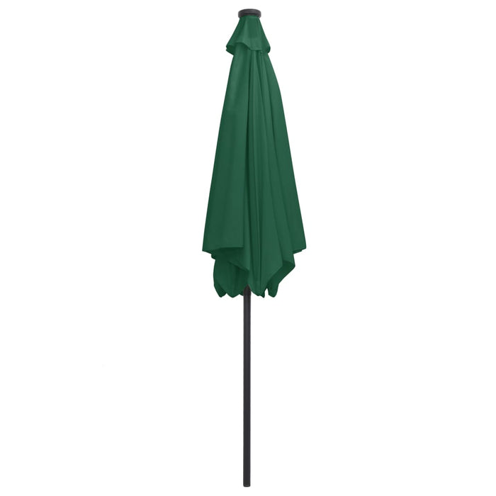 Umbrelă de soare, LED-uri și stâlp aluminiu, verde, 300 cm - WALTI WALTI