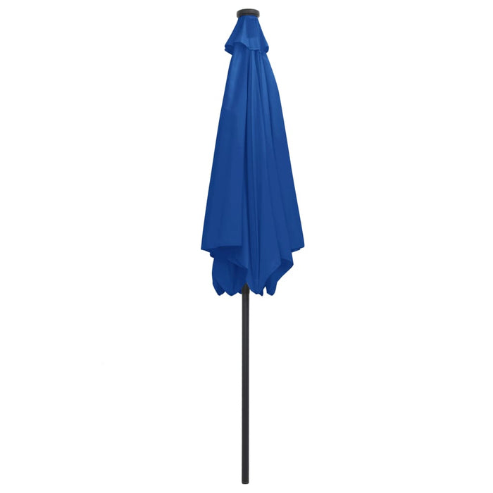 Umbrelă de soare, LED-uri și stâlp aluminiu, azur, 300 cm - WALTI WALTI