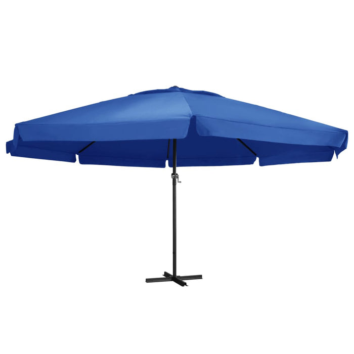 Umbrelă de soare cu stâlp aluminiu, albastru azur, 500 cm - WALTI WALTI