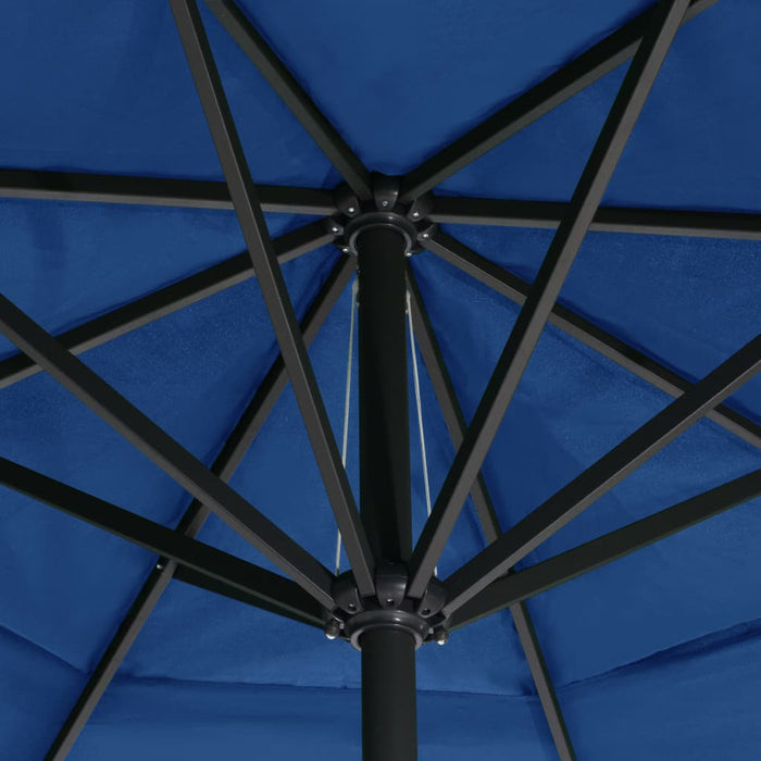 Umbrelă de soare cu stâlp aluminiu, albastru azur, 500 cm - WALTI WALTI