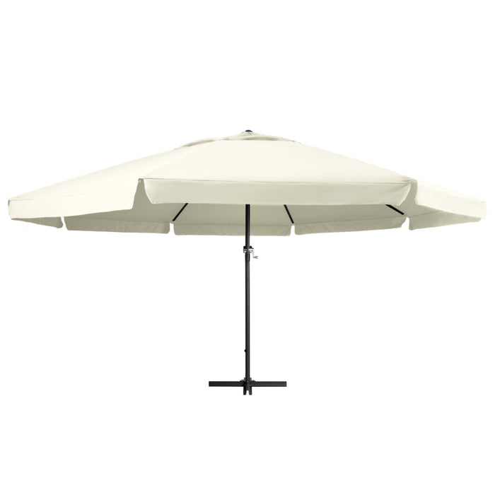 Umbrelă de soare cu stâlp aluminiu, alb nisipiu, 600 cm - WALTI WALTI