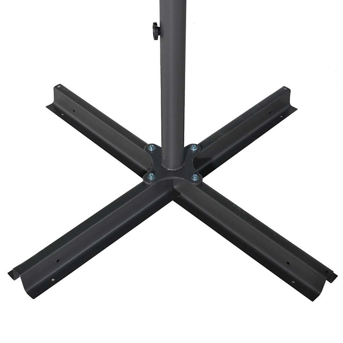Umbrelă soare de exterior cu stâlp aluminiu gri taupe 600 cm - WALTI WALTI