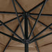 Umbrelă soare de exterior cu stâlp aluminiu gri taupe 600 cm - WALTI WALTI