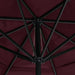 Umbrelă soare de grădină, stâlp din aluminiu, roșu bordo 600 cm - WALTI WALTI