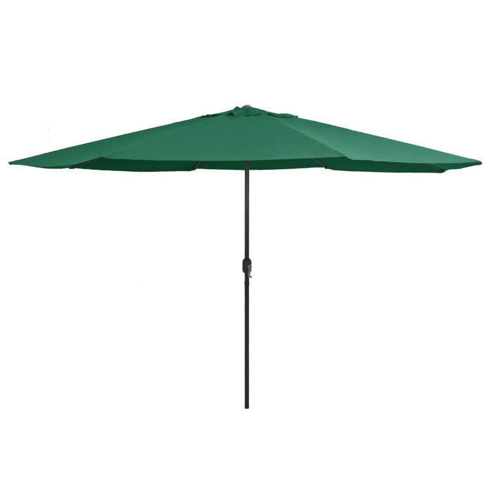 Umbrelă de soare de exterior, stâlp metalic, verde, 390 cm - WALTI WALTI