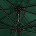 Umbrelă de soare de exterior, stâlp metalic, verde, 390 cm - WALTI WALTI