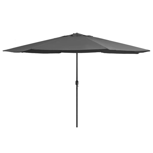 Umbrelă de soare de grădină, stâlp metalic, antracit, 390 cm - WALTI WALTI