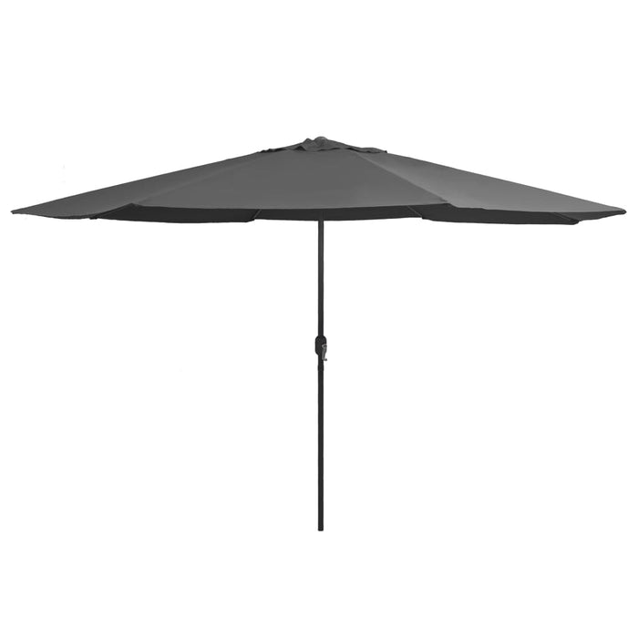 Umbrelă de soare de exterior, stâlp metalic, antracit, 390 cm - WALTI WALTI