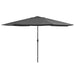 Umbrelă de soare de exterior, stâlp metalic, antracit, 390 cm - WALTI WALTI