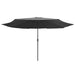 Umbrelă de soare de exterior, stâlp metalic, antracit, 390 cm - WALTI WALTI