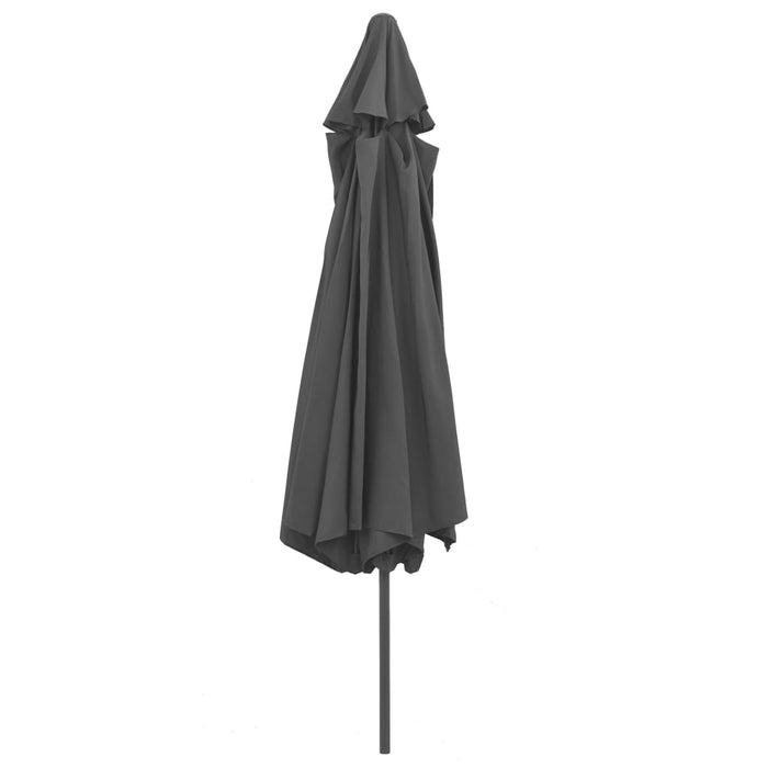 Umbrelă de soare de exterior, stâlp metalic, antracit, 390 cm - WALTI WALTI