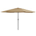 Umbrelă de soare de exterior, stâlp metalic, gri taupe, 390 cm - WALTI WALTI