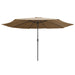 Umbrelă de soare de exterior, stâlp metalic, gri taupe, 390 cm - WALTI WALTI