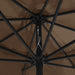 Umbrelă de soare de exterior, stâlp metalic, gri taupe, 390 cm - WALTI WALTI