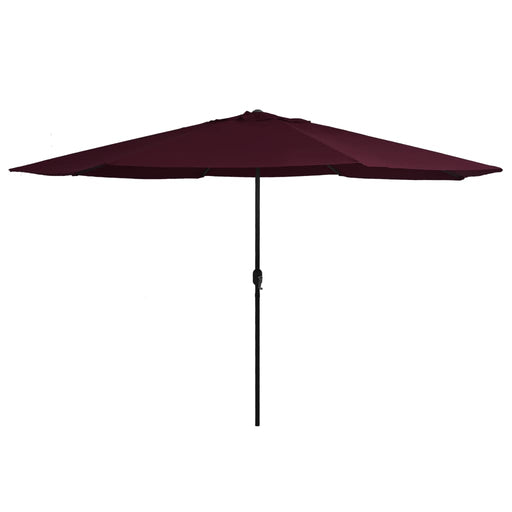 Umbrelă de soare de grădină, stâlp metalic, roșu bordo, 390 cm - WALTI WALTI