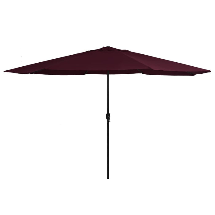 Umbrelă de soare de exterior, stâlp metalic, roșu bordo, 390 cm - WALTI WALTI